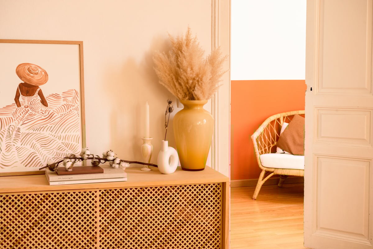 Minimalist Decoration on Wooden Drawer